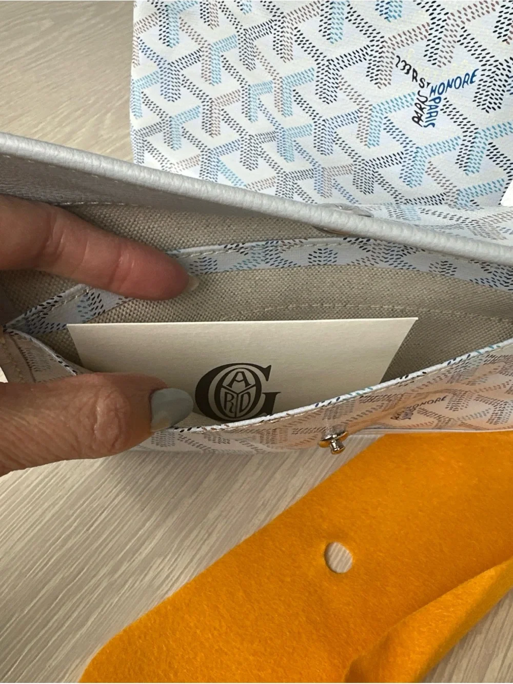 Goyard Limited Edition Polar Blue Hobo Bag with Matching Pouch
